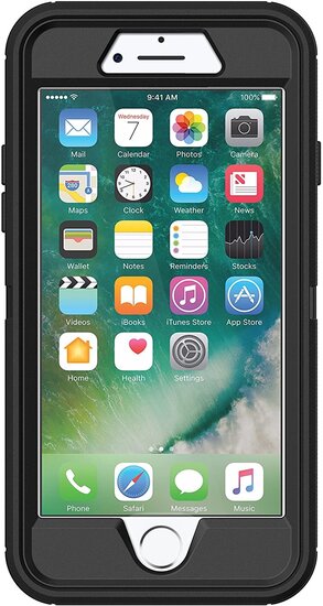 Otterbox Defender iPhone SE 2020 / 8 hoesje Zwart