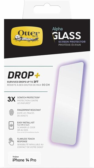 Otterbox&nbsp;Alpha iPhone 14 Pro glazen screenprotector