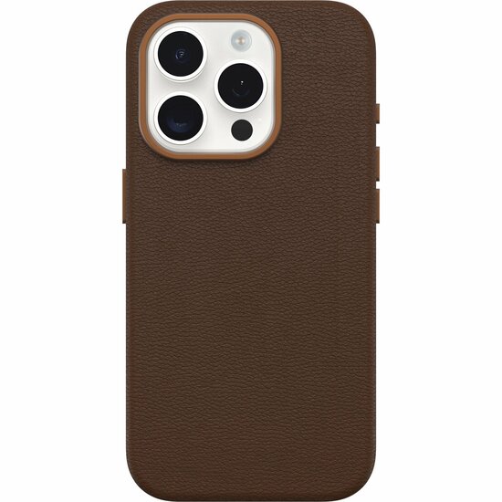 Otterbox Symmetry Cactus leren iPhone 15 Pro Max hoesje bruin
