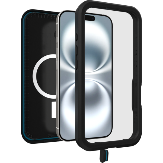 Otterbox Fre MagSafe iPhone 16 waterdichte hoesje zwart 