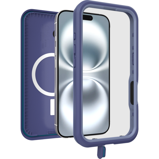 Otterbox Fre MagSafe iPhone 16 waterdichte hoesje paars 