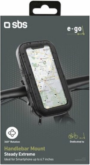 SBS Rain Resistant&nbsp;universele stevige fietshouder zwart