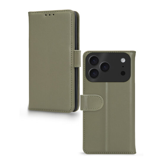 Mobilize Premium Gelly Wallet iPhone 17 Pro hoesje groen