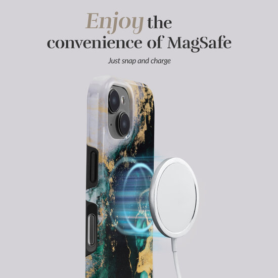 MIO MagSafe iPhone 17 Air hoesje Green Marble