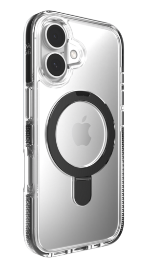 ZAGG Santa Cruz MagSafe iPhone 16 hoesje met ringstand zwart