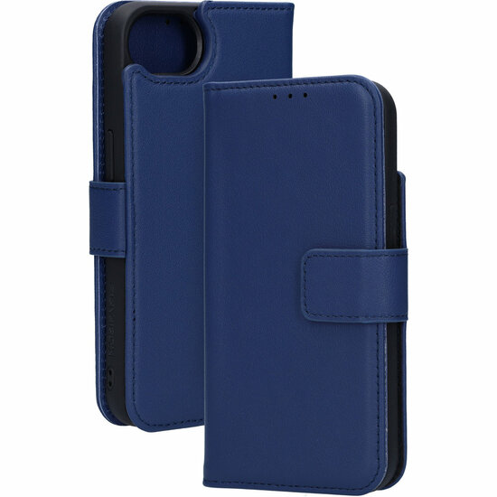 Mobiparts leren 2 in 1 Wallet iPhone 17e / 16e hoesje blauw