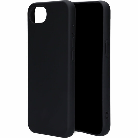 Mobiparts silicone iPhone 17e / 16e hoesje zwart