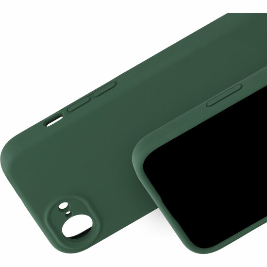 Mobiparts silicone iPhone 17e / 16e hoesje groen