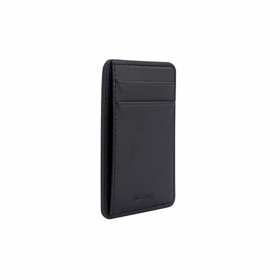 Musthavz leren MagSafe wallet zwart