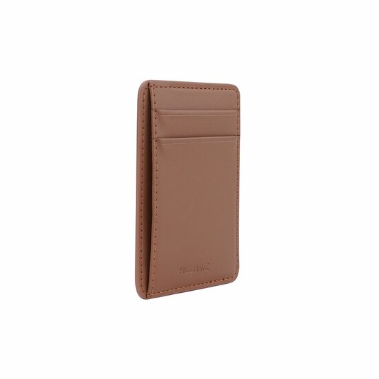 Musthavz leren MagSafe wallet bruin