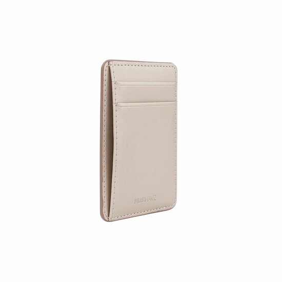 Musthavz leren MagSafe wallet goud