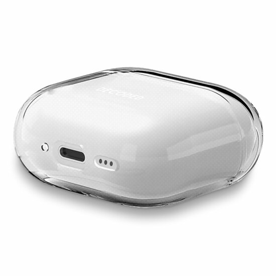 Decoded siliconen AirPods 4 hoesje transparant
