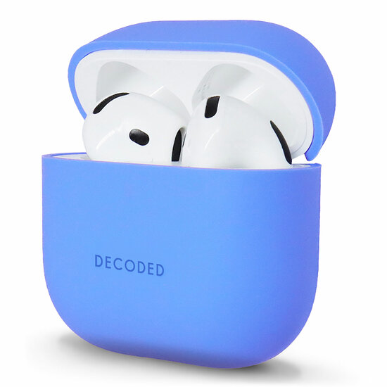 Decoded siliconen AirPods 4 hoesje blauw