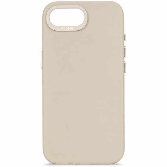 Decoded leren backcover iPhone 17e / 16e hoesje clay