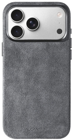 Alcanside Alcantara iPhone 17 Pro Max hoesje nardo grijs