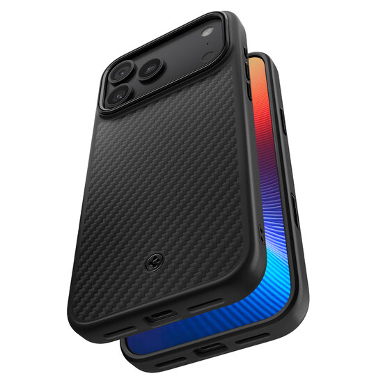 Spigen Enzo Aramid T iPhone 17 Pro Max hoesje zwart