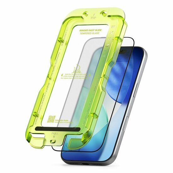 Ringke Easy Slide glazen iPhone 17 Pro Max screenprotector 2 pack