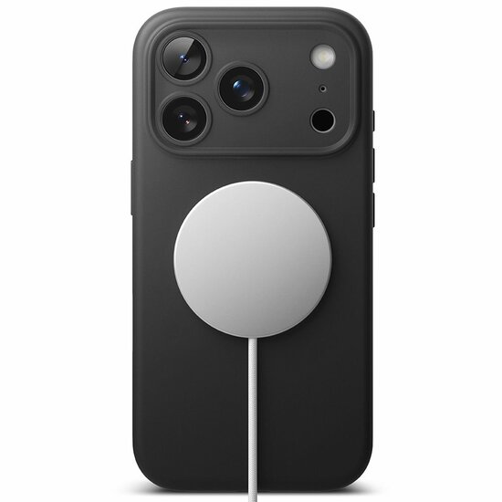 Ringke siliconen MagSafe iPhone 17 Pro hoesje zwart