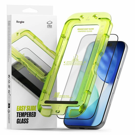 Ringke Easy Slide glazen iPhone 17 Pro screenprotector 2 pack