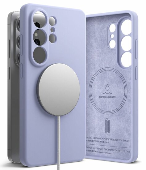 Ringke MagSafe Silicone Galaxy S26 Ultra hoesje lavender