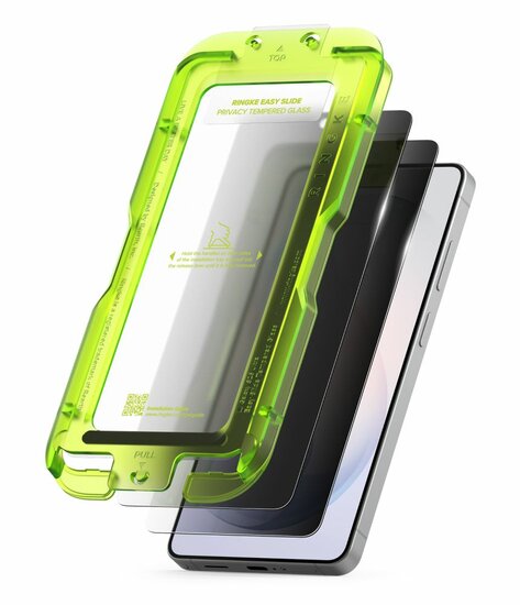 Ringke Easy Slide Privacy Galaxy S26 Ultra glazen screenprotector 2 pack
