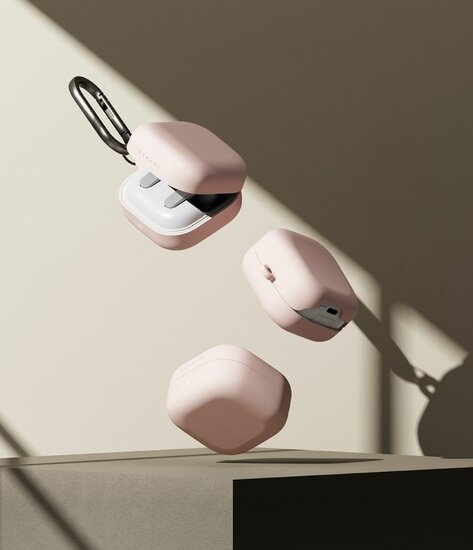 Ringke Silicone Galaxy Buds 4 / Galaxy Buds 4 Pro hoesje roze