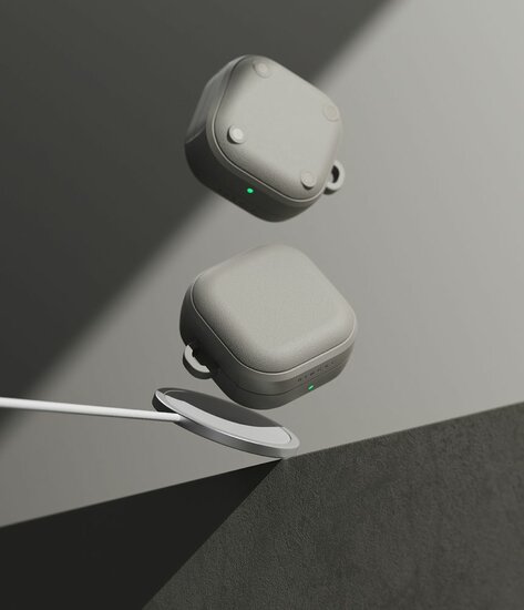 Ringke Onyx MagSafe Galaxy Buds 4 / Galaxy Buds 4 Pro hoesje beige