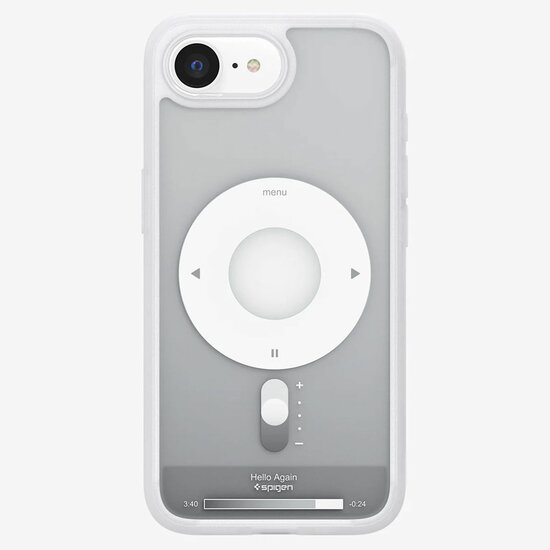 Spigen Ultra Hybrid MagSafe iPhone 16e hoesje zilver