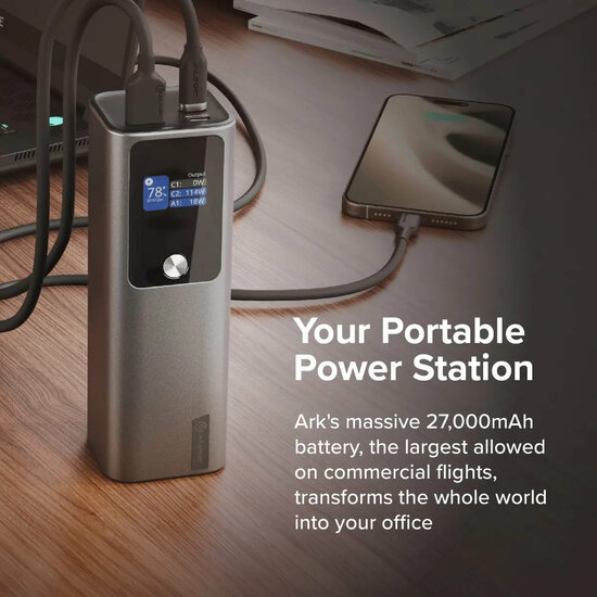 Alogic Ark powerbank 3 poort 27000 mAh / 140 watt