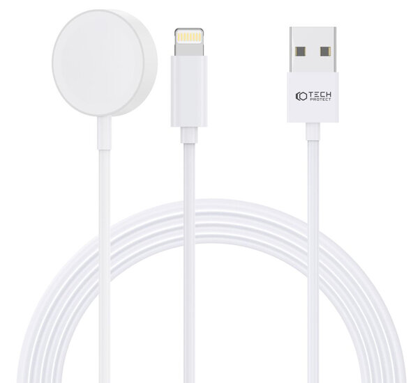 TechProtection UltraBoost Apple Watch USB-A kabel plus Lightning