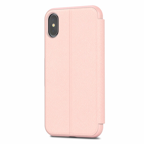 Moshi SenseCover iPhone X hoesje Roze