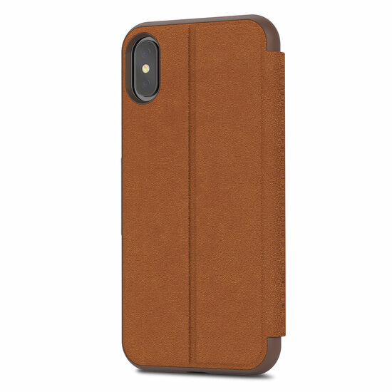 Moshi SenseCover iPhone X hoesje Bruin