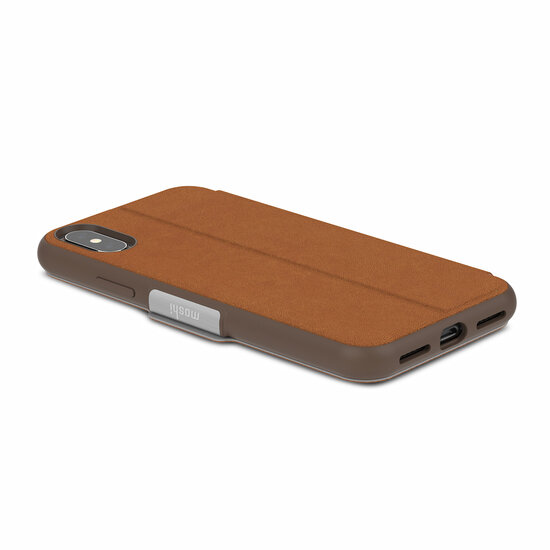 Moshi SenseCover iPhone X hoesje Bruin