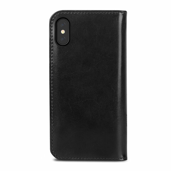 Moshi Overture iPhone X Wallet hoesje Zwart