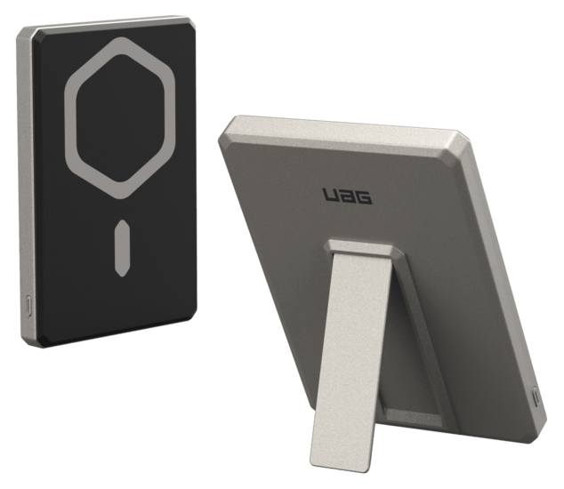 UAG Rugged MagSafe 5000 mAh powerbank met stand titanium