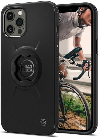 Spigen Gear Lock iPhone 12 Pro Max hoesje Zwart