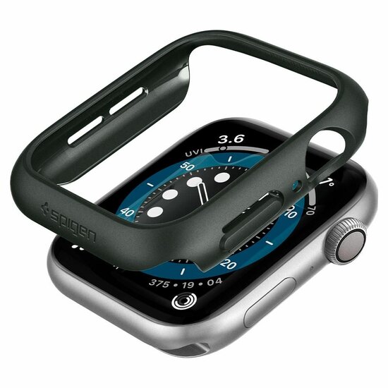 Spigen Thin Fit Apple Watch 44 mm hoesje Groen