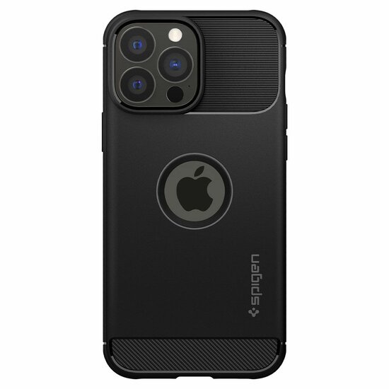 Spigen Rugged Armor iPhone 13 Pro hoesje Zwart