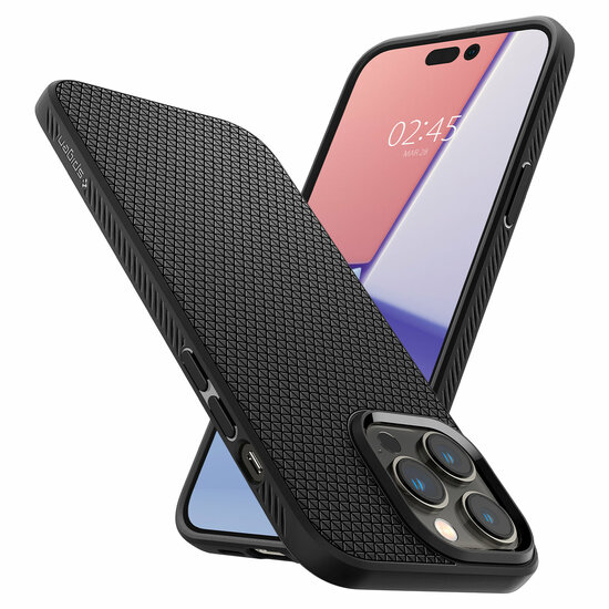 Spigen Liquid Air iPhone 14 Pro Max hoesje zwart