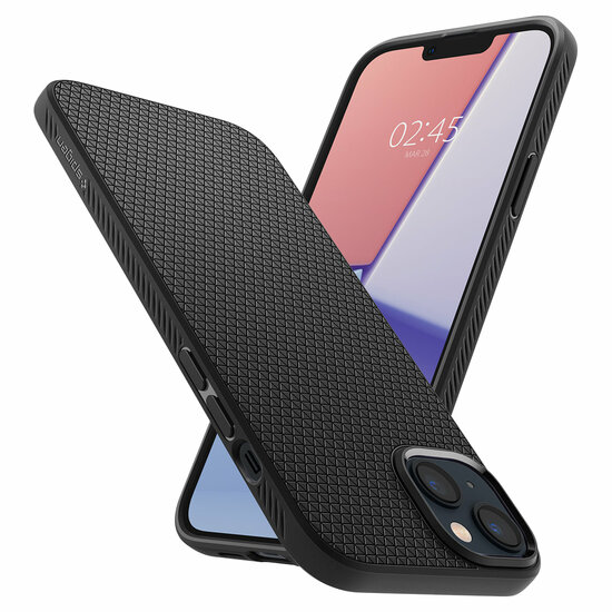 Spigen Liquid Air iPhone 14 hoesje zwart