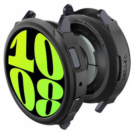 Spigen Liquid Air Galaxy Watch 6 44 mm hoesje Zwart