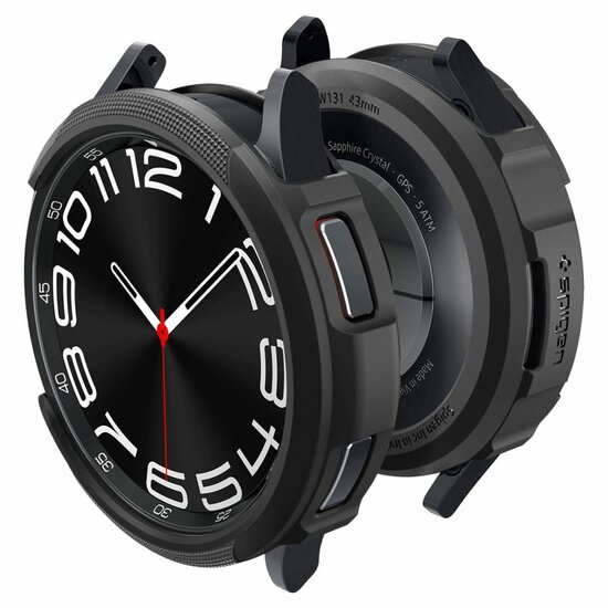 Spigen Liquid Air Galaxy Watch 6 Classic 43 mm hoesje Zwart