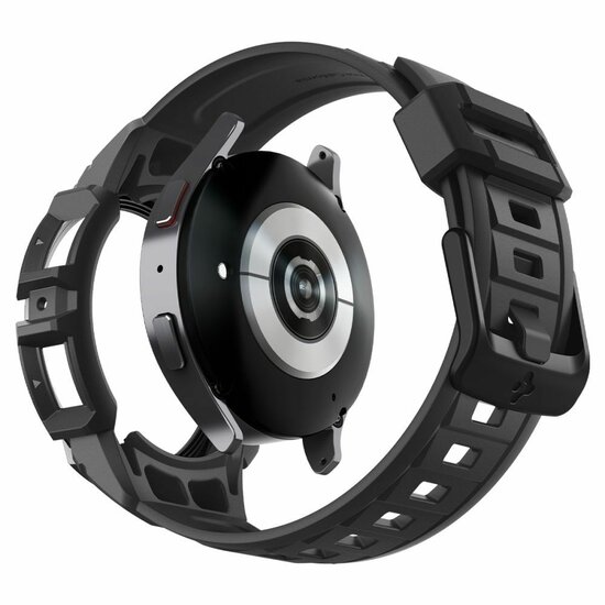 Spigen Rugged Armor Pro Galaxy Watch 6 44 mm hoes + bandje Zwart