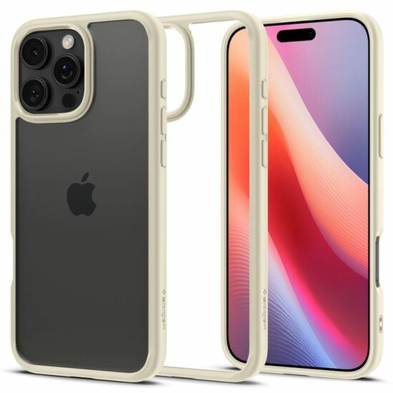 Spigen Crystal Hybrid iPhone 16 Pro Max&nbsp;hoesje beige 