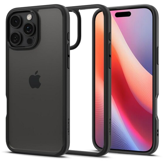 Spigen Crystal Hybrid iPhone 16 Pro Max&nbsp;hoesje zwart 