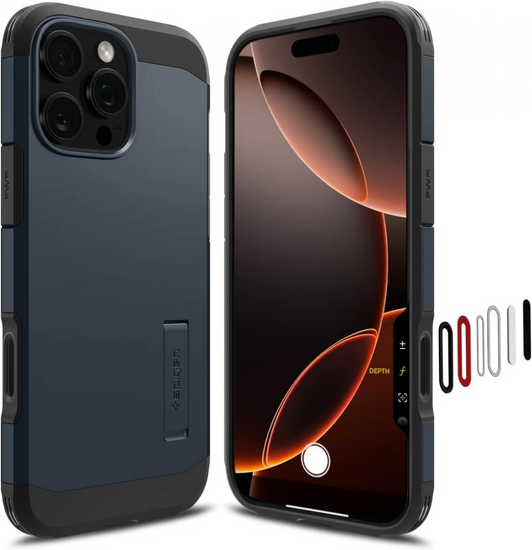 Spigen Tough Armor T MagSafe iPhone 16 Pro hoesje slate