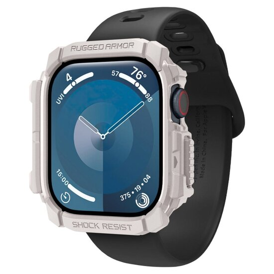 Spigen Rugged Armor Apple Watch 10 46 mm hoesje beige