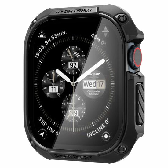 Spigen Tough Apple Watch 10 46 mm hoesje zwart