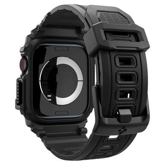 Spigen Rugged Armor Pro Apple Watch 10 46 mm hoesje zwart
