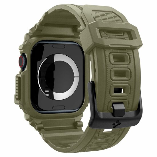 Spigen Rugged Armor Pro Apple Watch 10 46 mm hoesje groen
